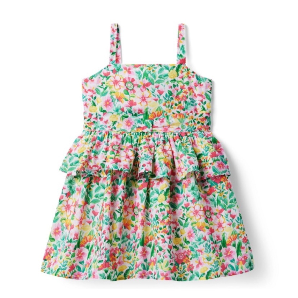 JANIE AND JACK | Floral Peplum Sundress with matching Bow included.